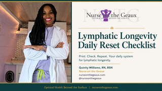 The Lymphatic Longevity Daily Reset Checklist