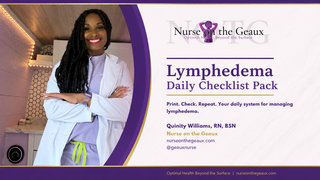 Lymphedema Daily Checklist Pack